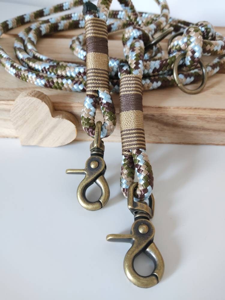 Rope towline in camouflage look with brown and gold | TOWLINE WANDERGLÜCK