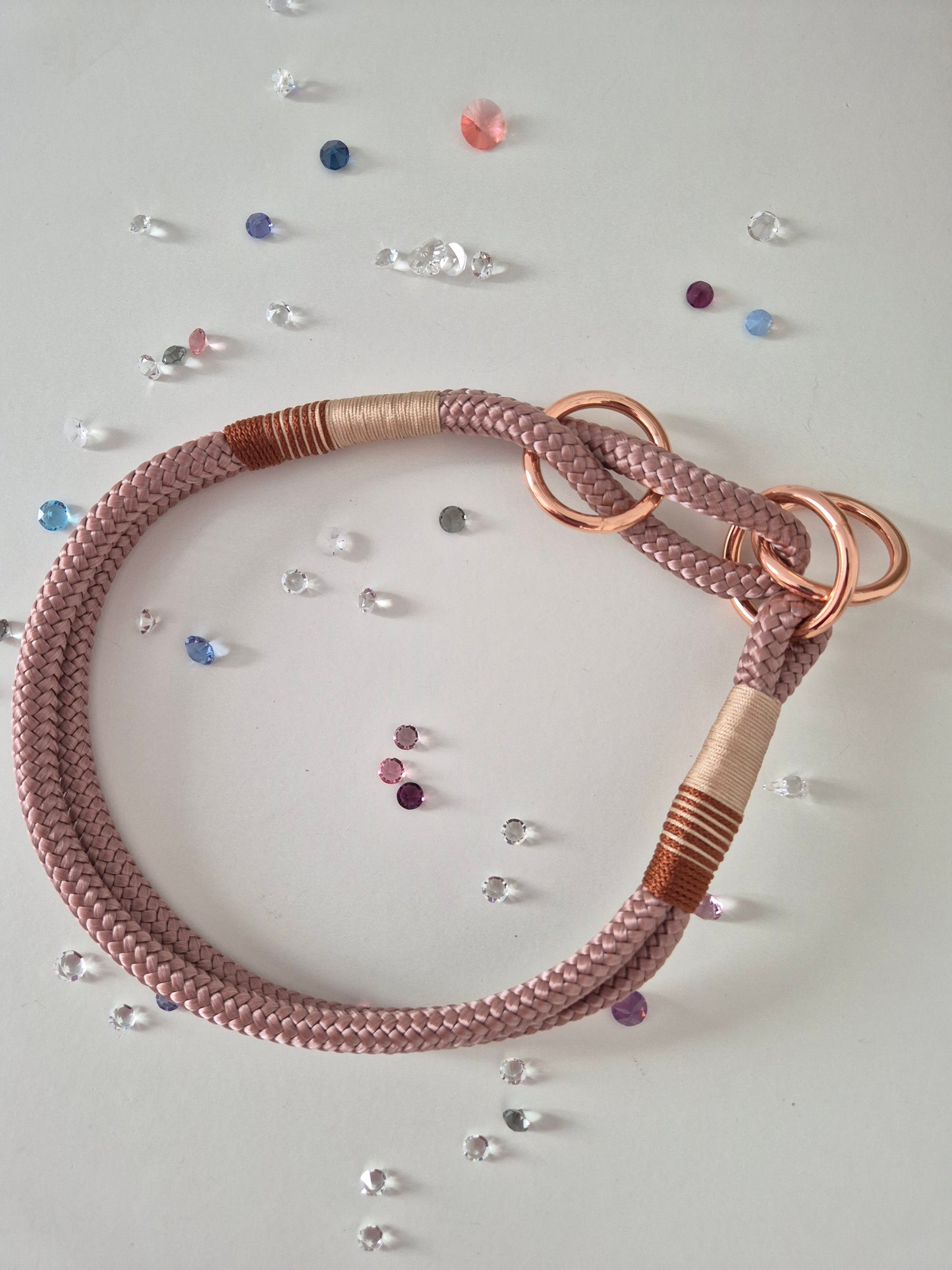 ZUGSTOPP HALSBAND RUBIN (8mm Tau)