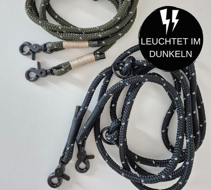 Reflective rope towline for dogs with | TOWLE REFLECTS