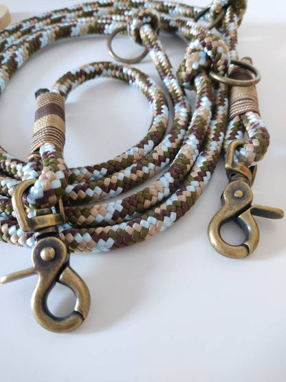 Rope towline in camouflage look with brown and gold | TOWLINE WANDERGLÜCK